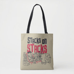 Flintstenen Fred & Barney - Stacks op stapels Tote Bag