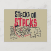 Flintstenen | Fred & Barney - Stacks op stapels Uitnodiging Briefkaart (Voorkant)
