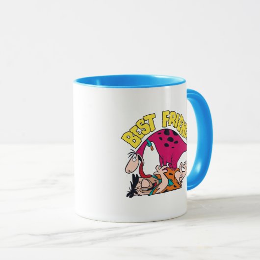 Flintstenen | Fred & Dino - Beste vrienden Mok (Voorkant rechts)