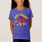 Flintstenen | Fred & Dino - Beste vrienden T-shirt (Voorkant)