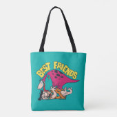 Flintstenen | Fred & Dino - Beste vrienden Tote Bag (Achterkant)