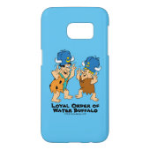 Flintstenen | Fred- en Barney-waterbuffels Case-Mate Samsung Galaxy Hoesje (Achterkant)