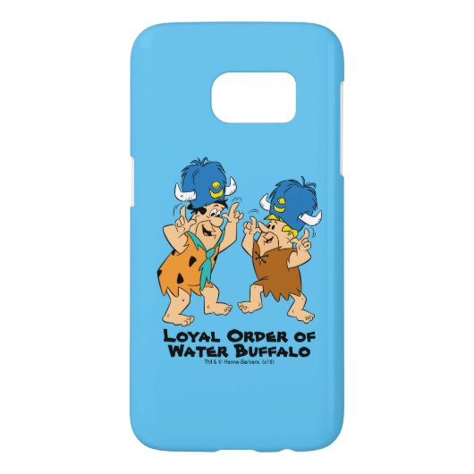 Flintstenen | Fred- en Barney-waterbuffels Case-Mate Samsung Galaxy Hoesje (Achterkant)