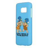Flintstenen | Fred- en Barney-waterbuffels Case-Mate Samsung Galaxy Hoesje (Achterkant Links)