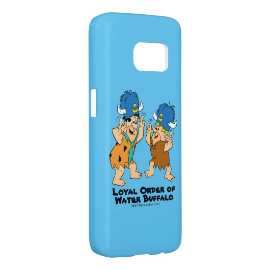 Flintstenen | Fred- en Barney-waterbuffels Case-Mate Samsung Galaxy Hoesje (Back/Rechts)