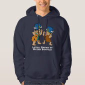 Flintstenen | Fred- en Barney-waterbuffels Hoodie (Voorkant)