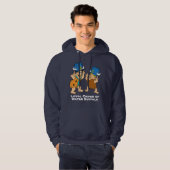 Flintstenen | Fred- en Barney-waterbuffels Hoodie (Voorkant volledig)