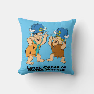 Flintstenen Fred- en Barney-waterbuffels Kussen