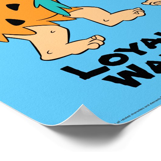 Flintstenen | Fred- en Barney-waterbuffels Poster (Hoek)