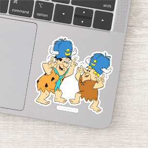 Flintstenen   Fred- en Barney-waterbuffels Sticker