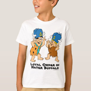 Flintstenen Fred- en Barney-waterbuffels T-shirt