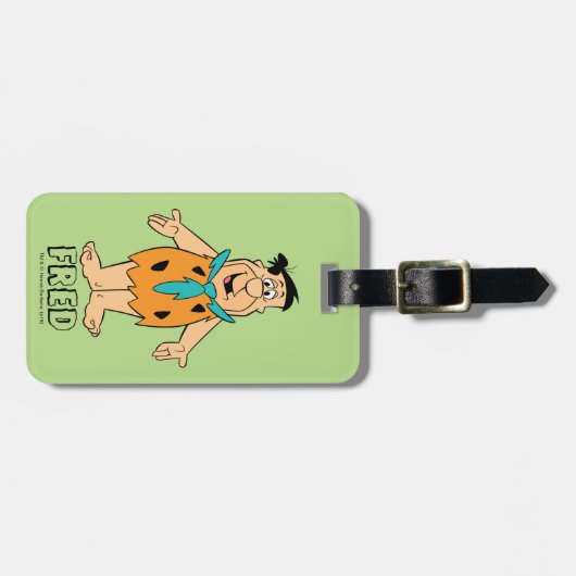Flintstenen | Fred Flintstone Bagagelabel (Voorkant horizontaal)