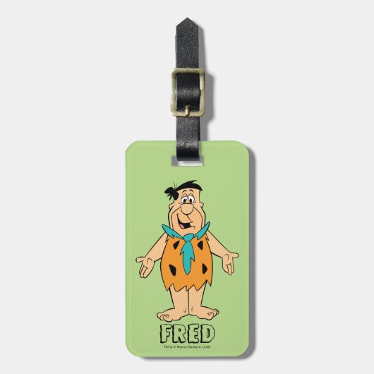 Flintstenen | Fred Flintstone Bagagelabel (Voorkant verticaal)