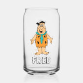 Flintstenen | Fred Flintstone Blikvorm Glas (Achterkant)