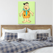 Flintstenen | Fred Flintstone Canvas Afdruk (Insitu (Slaapkamer))