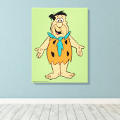Flintstenen | Fred Flintstone Canvas Afdruk (Insitu (Houten vloer))