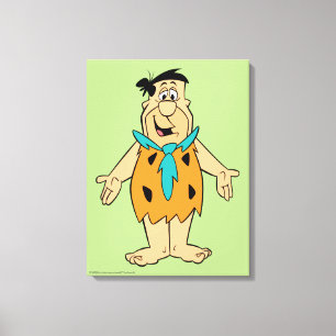 Flintstenen   Fred Flintstone Canvas Afdruk