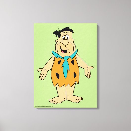 Flintstenen | Fred Flintstone Canvas Afdruk (Voorkant)