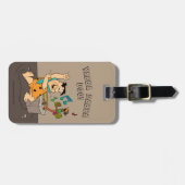 Flintstenen | Fred Flintstone Dancing Bagagelabel (Voorkant horizontaal)