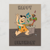 Flintstenen | Fred Flintstone Dancing Briefkaart (Voorkant)