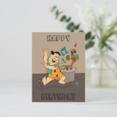 Flintstenen | Fred Flintstone Dancing Briefkaart (Staand voorkant)