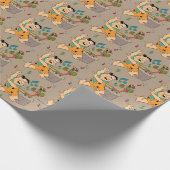 Flintstenen | Fred Flintstone Dancing Cadeaupapier (Hoek)