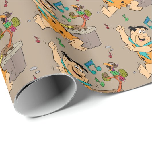 Flintstenen | Fred Flintstone Dancing Cadeaupapier (Rol Hoek)