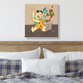 Flintstenen | Fred Flintstone Dancing Canvas Afdruk (Insitu (Slaapkamer))
