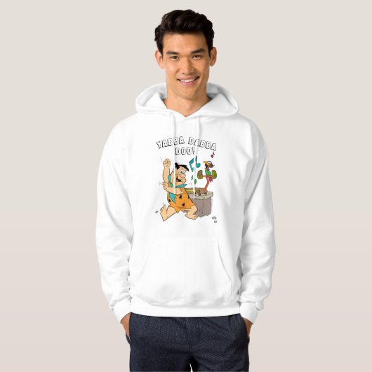 Flintstenen | Fred Flintstone Dancing Hoodie (Voorkant volledig)