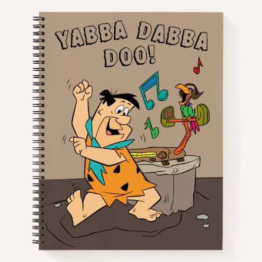 Flintstenen | Fred Flintstone Dancing Notitieboek (Voorkant)