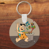 Flintstenen | Fred Flintstone Dancing Sleutelhanger (Voorkant)
