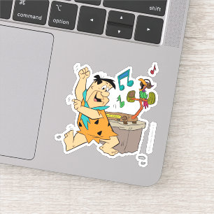Flintstenen   Fred Flintstone Dancing Sticker