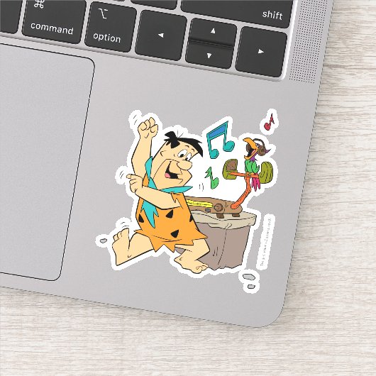 Flintstenen | Fred Flintstone Dancing Sticker (Detail)