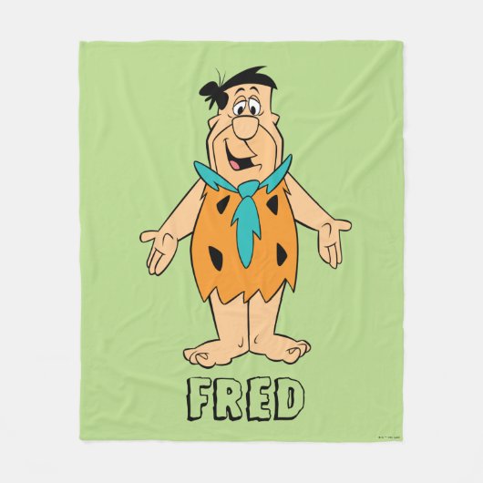 Flintstenen | Fred Flintstone Fleece Deken (Voorkant)