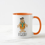Flintstenen | Fred Flintstone Mok<br><div class="desc">Kijk naar Fred Flintstone die glimlacht met armen open.</div>