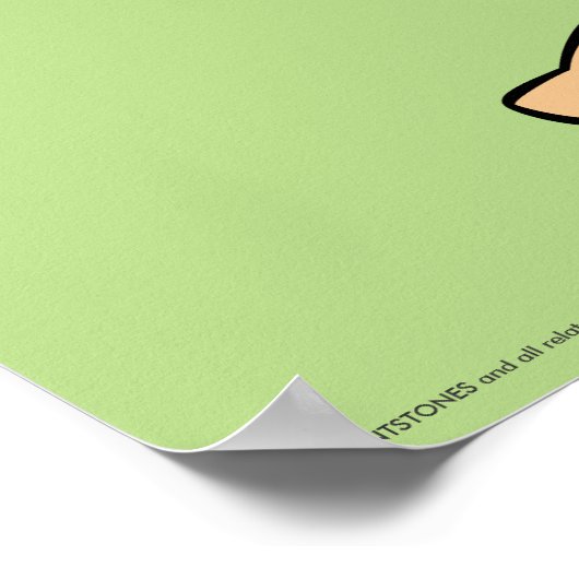 Flintstenen | Fred Flintstone Poster (Hoek)