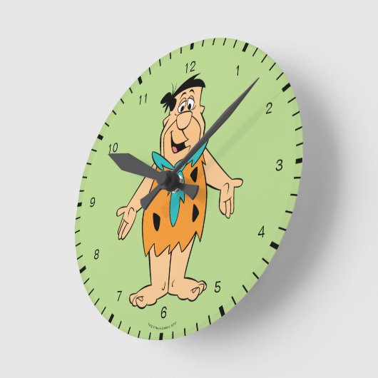Flintstenen | Fred Flintstone Ronde Klok (Hoek)