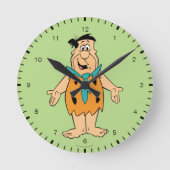 Flintstenen | Fred Flintstone Ronde Klok (Voorkant)