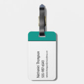 Flintstenen | Fred - groeten uit slaapsteen Bagagelabel (Achterkant verticaal)