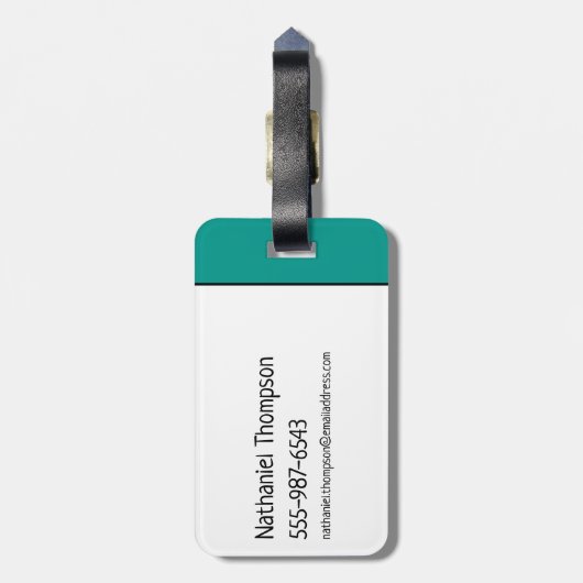 Flintstenen | Fred - groeten uit slaapsteen Bagagelabel (Achterkant verticaal)