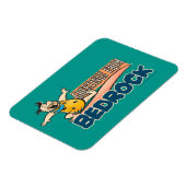 Flintstenen | Fred - groeten uit slaapsteen Magneet (Linkerzijde)