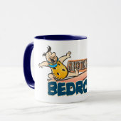 Flintstenen | Fred - groeten uit slaapsteen Mok (Voorkant links)