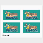 Flintstenen | Fred - groeten uit slaapsteen Rechthoekige Sticker (Vel)