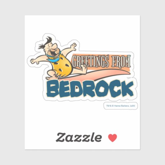 Flintstenen | Fred - groeten uit slaapsteen Sticker (Vel)