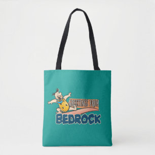 Flintstenen Fred - groeten uit slaapsteen Tote Bag