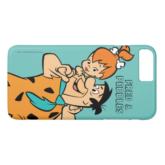 Flintstenen | Fred & Pebbles Flintstone Case-Mate iPhone Case (Achterkant (Horizontaal))