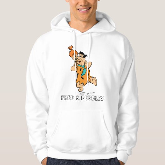 Flintstenen | Fred & Pebbles Flintstone Hoodie (Voorkant)