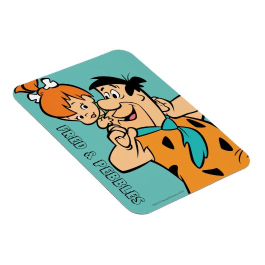 Flintstenen | Fred & Pebbles Flintstone Magneet (Rechterzijde)