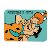 Flintstenen | Fred & Pebbles Flintstone Magneet (Horizontaal)