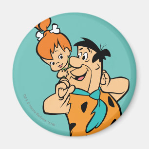 Flintstenen   Fred & Pebbles Flintstone Magneet